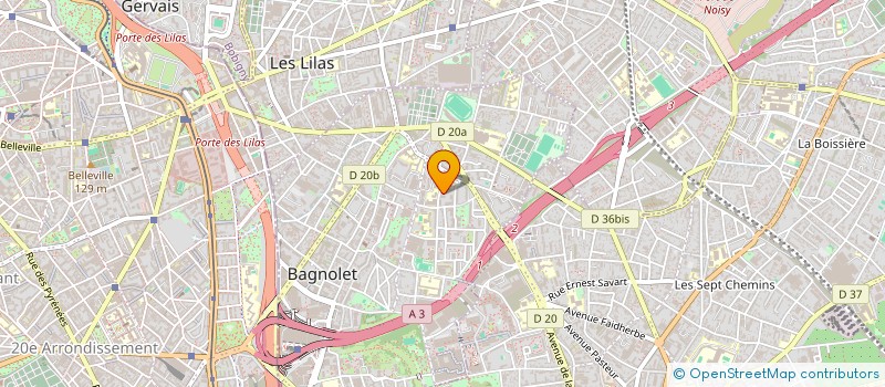 localisation de l'entreprise MADAME GISELE DUCEUX à BAGNOLET