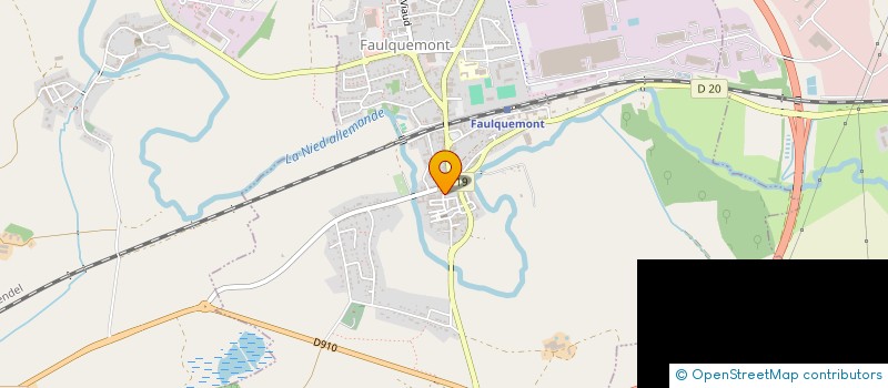 localisation de l'entreprise MADAME GISELE DUCHAUD  FAULQUEMONT