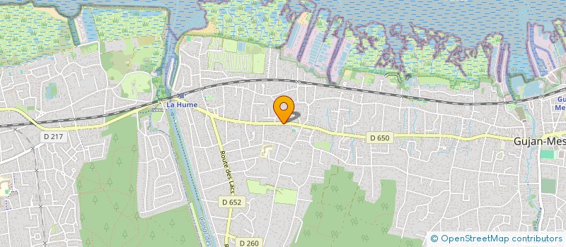 localisation de l'entreprise MADAME GISELE DULHOSTE  GUJAN MESTRAS