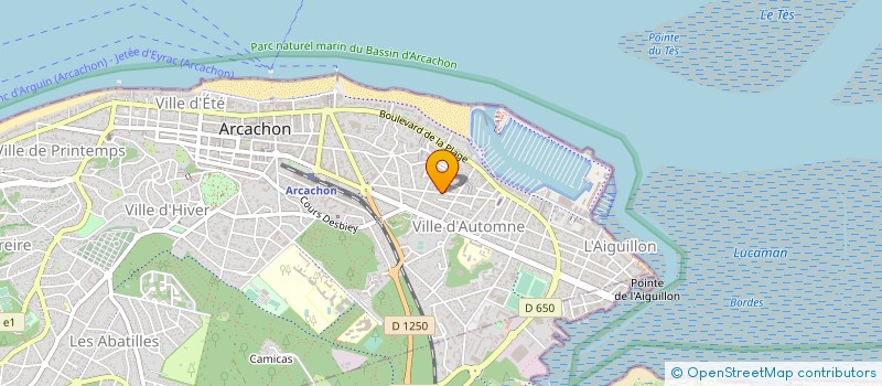 localisation de l'entreprise MADAME GISELE DUPRAT  ARCACHON