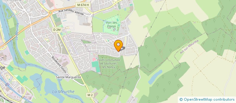 localisation de l'entreprise MADAME GISELE DURAIN  SAULXURES-LES-NANCY