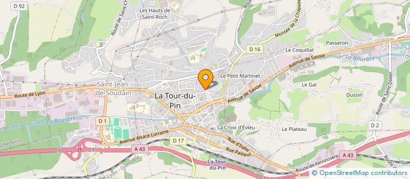 localisation de l'entreprise MADAME GISELE DURAND  LA TOUR-DU-PIN