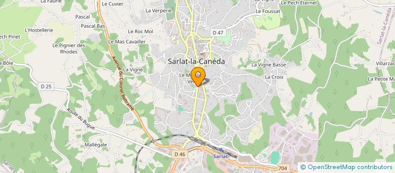 localisation de l'entreprise MADAME GISELE FAUGERE à SARLAT-LA-CANEDA