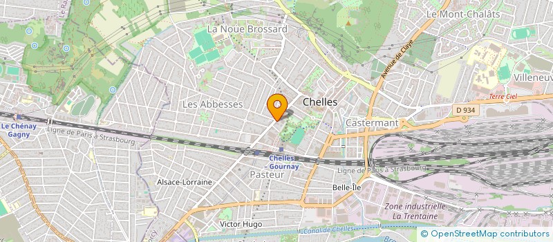 localisation de l'entreprise MADAME GISELE FAUGIERES  CHELLES