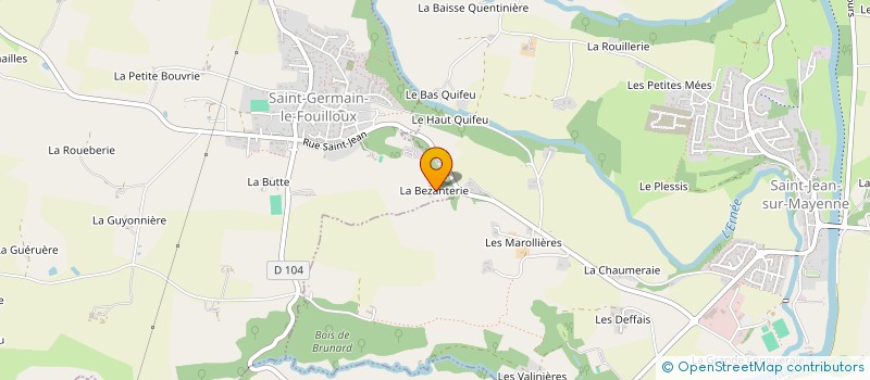 localisation de l'entreprise MADAME GISELE FAUVET à SAINT-GERMAIN-LE-FOUILLOUX