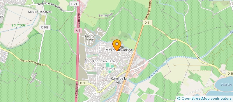 localisation de l'entreprise MADAME GISELE FITE  POLLESTRES