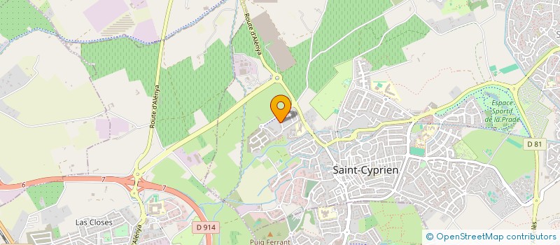 localisation de l'entreprise MADAME GISELE FONTES  SAINT-CYPRIEN