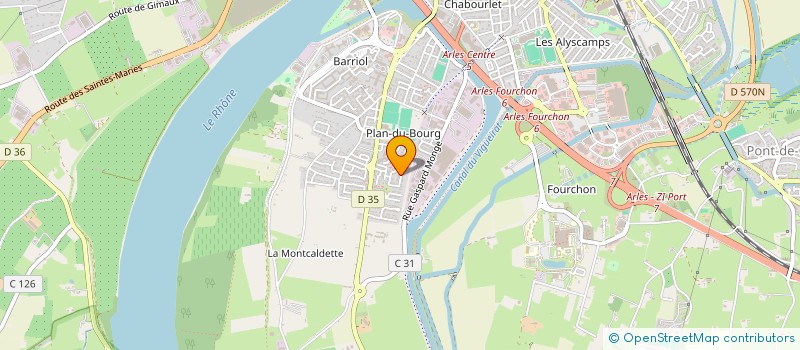 localisation de l'entreprise MADAME GISELE FOURNIOL  ARLES