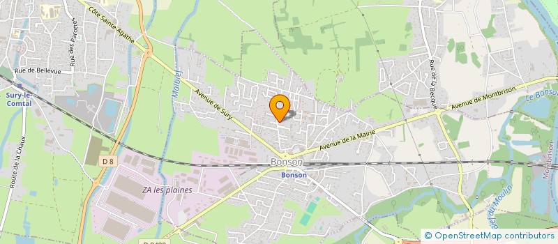 localisation de l'entreprise MADAME GISELE FRANCE  BONSON