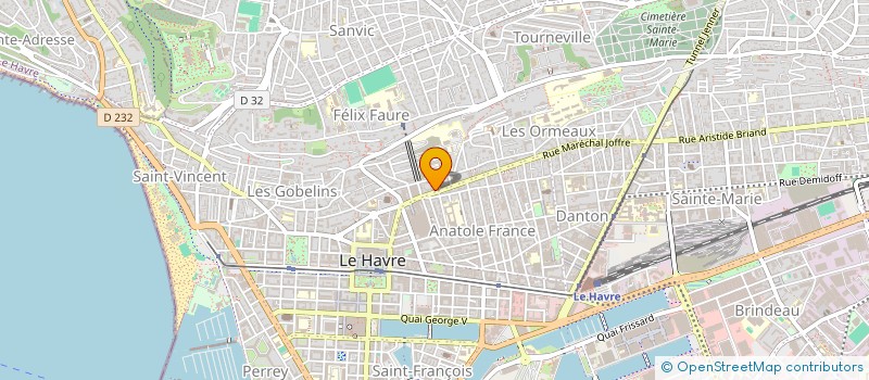 localisation de l'entreprise MADAME GISELE FRERET à LE HAVRE