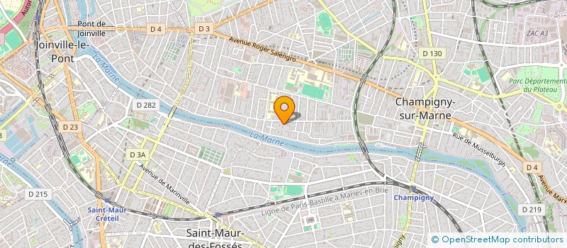 localisation de l'entreprise MADAME GISELE GAMET  CHAMPIGNY-SUR-MARNE