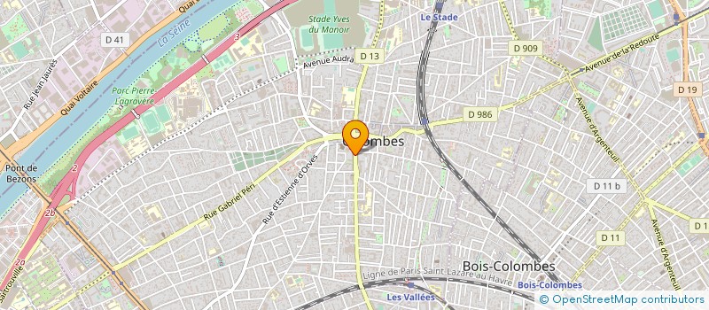 localisation de l'entreprise MADAME GISELE GASPAIS  COLOMBES