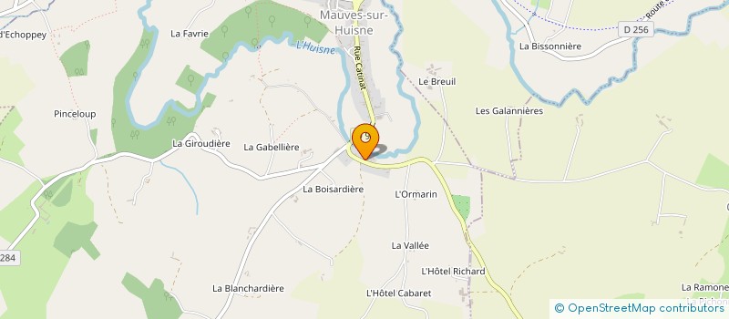 localisation de l'entreprise MADAME GISELE GAUDRE à MAUVES-SUR-HUISNE