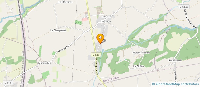 localisation de l'entreprise MADAME GISELE GAUTHIER  REVEL-TOURDAN