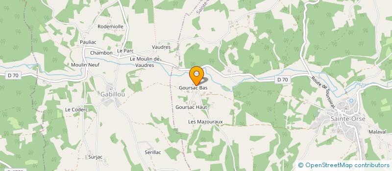 localisation de l'entreprise MADAME GISELE GAUTHIER  SAINTE-ORSE