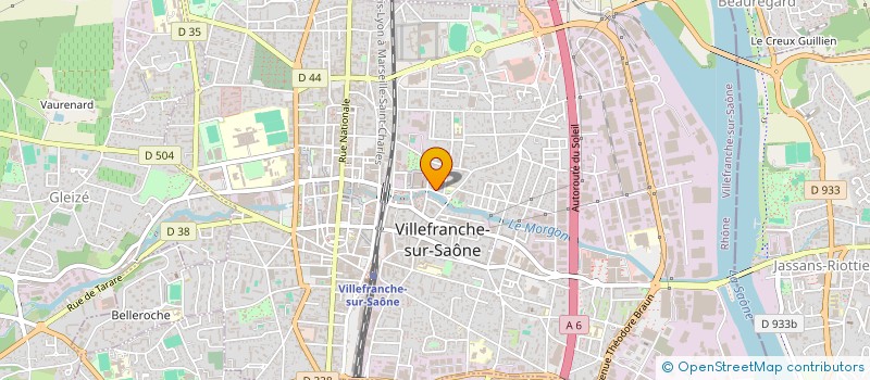 localisation de l'entreprise MADAME GISELE GELIN à VILLEFRANCHE-SUR-SAONE