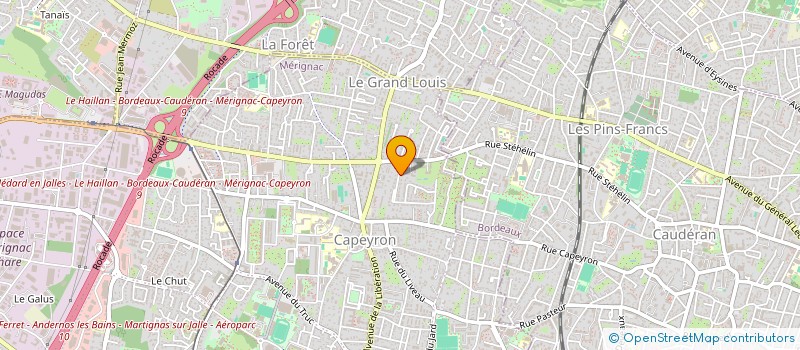 localisation de l'entreprise MADAME GISELE GOEMAN  MERIGNAC