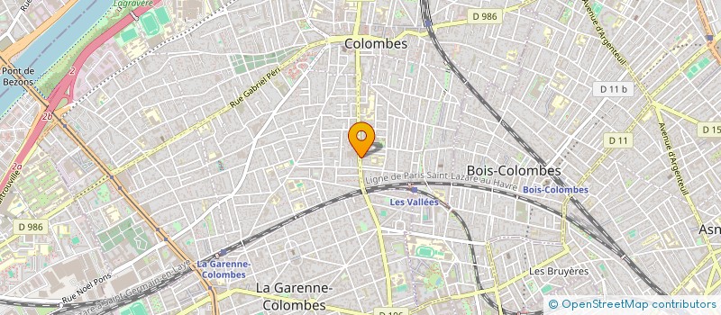 localisation de l'entreprise MADAME GISELE GOSNET à COLOMBES
