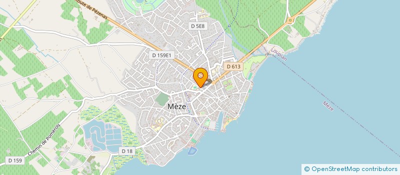 localisation de l'entreprise MADAME GISELE GOUTIERES à MEZE