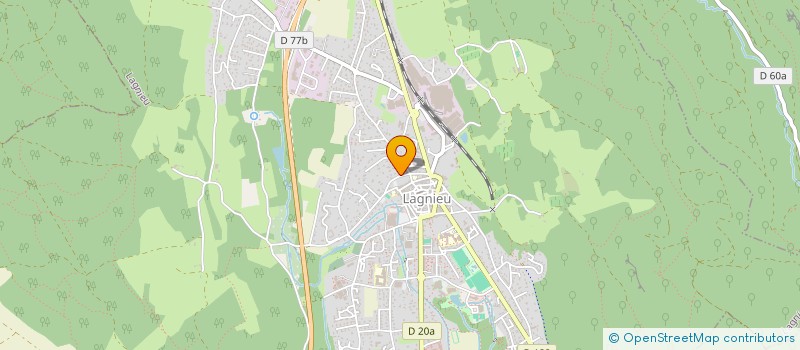 localisation de l'entreprise MADAME GISELE GOYET  LAGNIEU