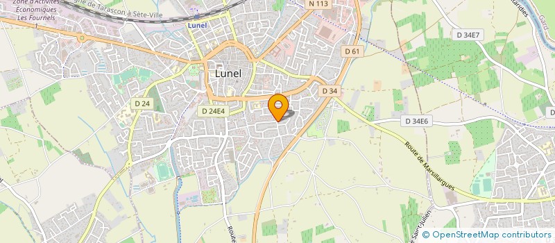 localisation de l'entreprise MADAME GISELE GRAS à LUNEL