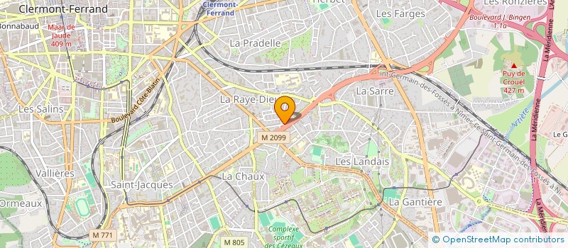 localisation de l'entreprise MADAME GISELE GRENIER  CLERMONT-FERRAND