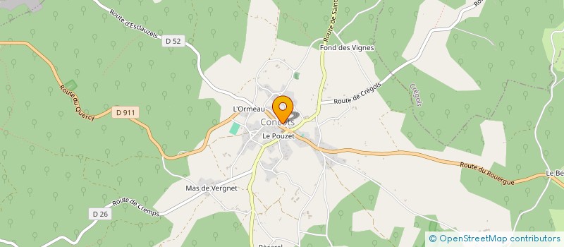 localisation de l'entreprise MADAME GISELE GRES  PUYJOURDES