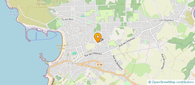 localisation de l'entreprise MADAME GISELE GUILLAUD à ERQUY