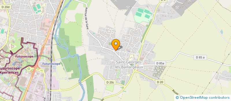 localisation de l'entreprise MADAME GISELE GUISME  SAINT-GEORGES-LES-BAILLARGEAUX