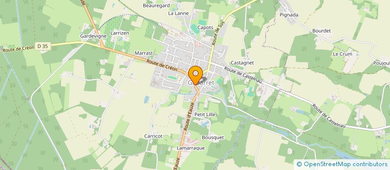 localisation de l'entreprise MADAME GISELE HART  GABARRET