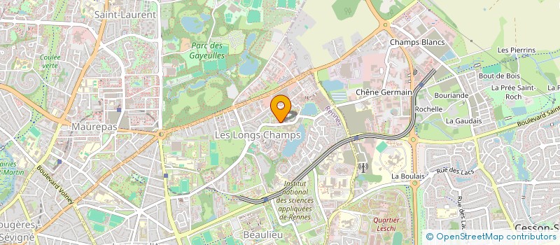 localisation de l'entreprise MADAME GISELE HOFFMANN  RENNES