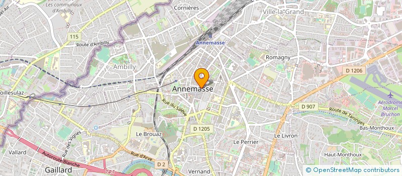 localisation de l'entreprise MADAME GISELE HOTELIER à ANNEMASSE