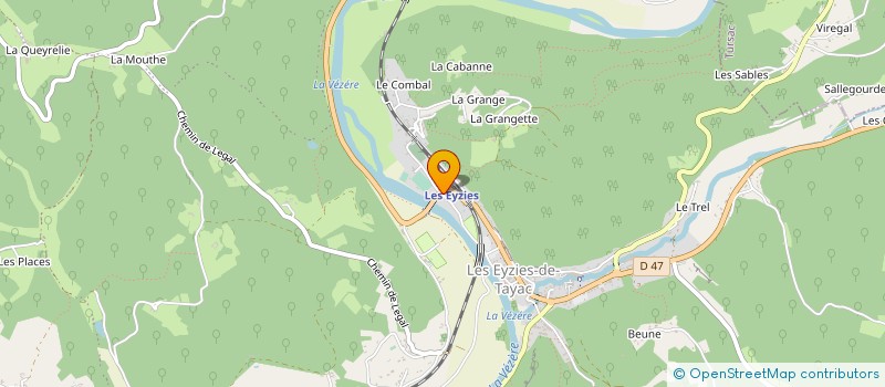 localisation de l'entreprise MADAME GISELE JAKPOU  LES EYZIES