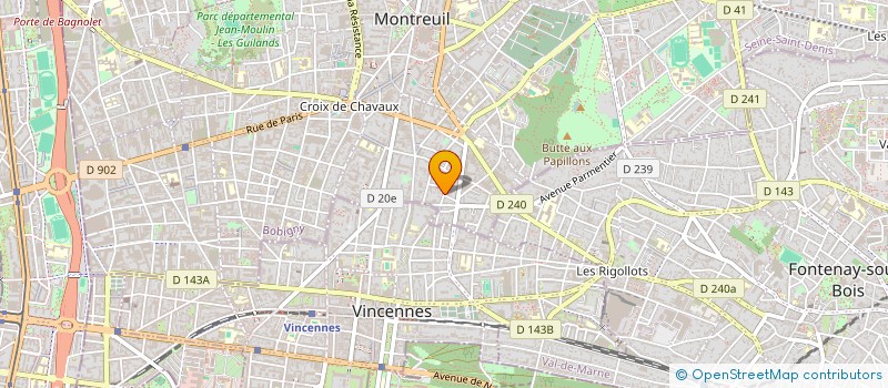 localisation de l'entreprise MADAME GISELE JOSSELIN à MONTREUIL