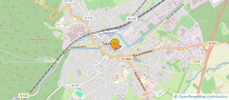 localisation de l'entreprise MADAME GISELE JUNG  SAVERNE