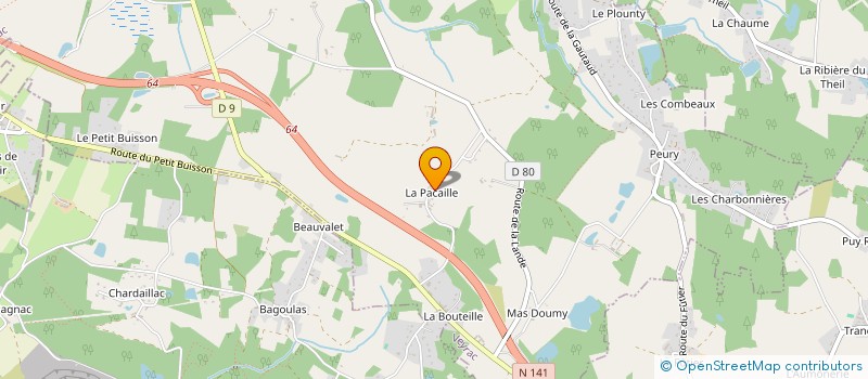 localisation de l'entreprise MADAME GISELE LACROZE à VEYRAC
