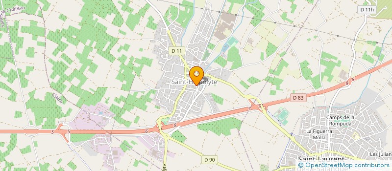 localisation de l'entreprise MADAME GISELE LASSERRE  SAINT-HIPPOLYTE