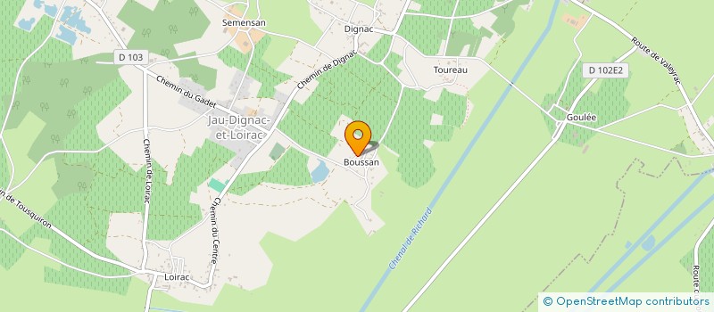 localisation de l'entreprise MADAME GISELE LAURENT  BEGADAN