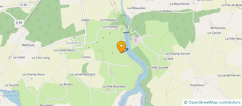 localisation de l'entreprise MADAME GISELE LE GOSLES  GUENROC