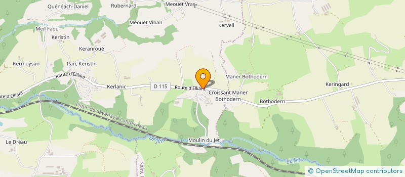 localisation de l'entreprise MADAME GISELE LE PAGE  ERGUE GABERIC