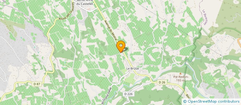 localisation de l'entreprise MADAME GISELE LE TOUHER à LE CASTELLET