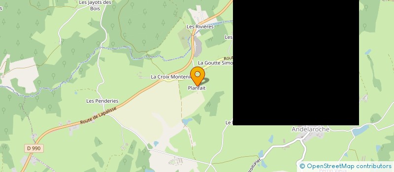 localisation de l'entreprise MADAME GISELE LEBRUN  ANDELAROCHE