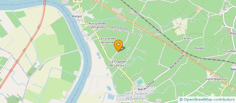 localisation de l'entreprise MADAME GISELE LEDOUX  SAINT-SULPICE-DE-FALEYRENS