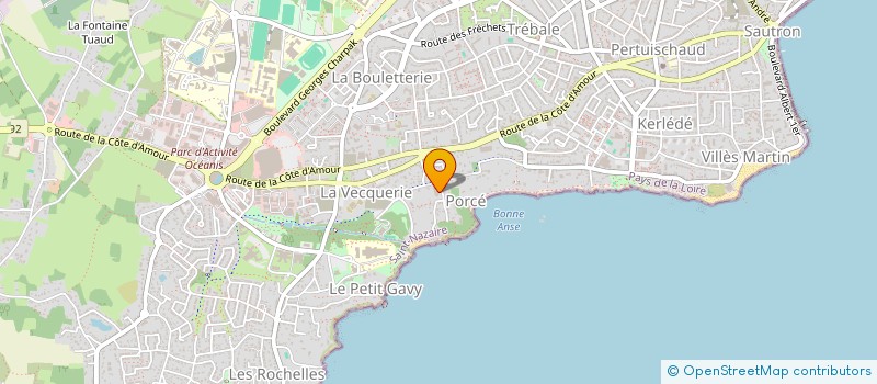 localisation de l'entreprise MADAME GISELE LEFLOC à SAINT-NAZAIRE