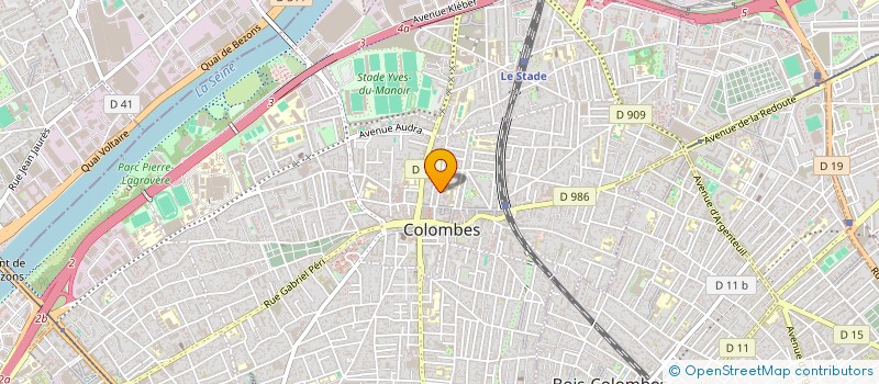 localisation de l'entreprise MADAME GISELE LENHARD  COLOMBES