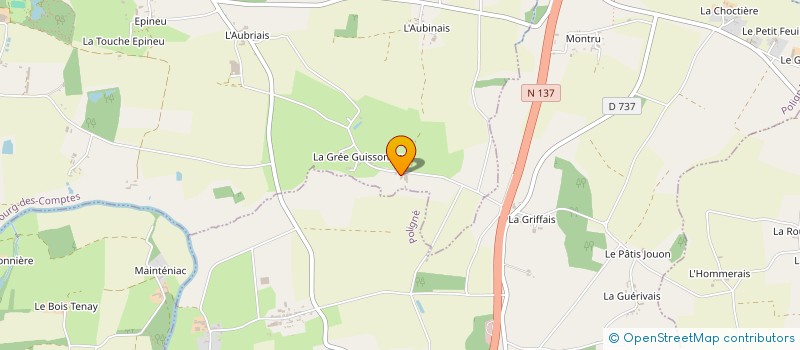 localisation de l'entreprise MADAME GISELE LERAY à BOURG-DES-COMPTES
