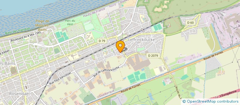 localisation de l'entreprise MADAME GISELE LESPAGNOL à DUNKERQUE