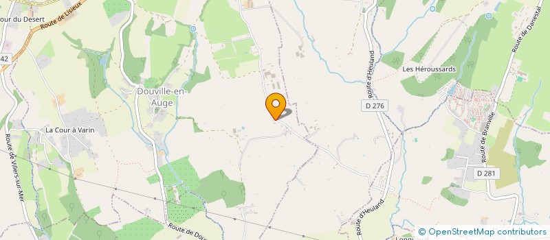 localisation de l'entreprise MADAME GISELE LEVALLET  DOUVILLE-EN-AUGE