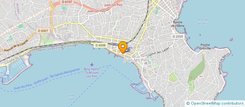 localisation de l'entreprise MADAME GISELE LEVI à ANTIBES