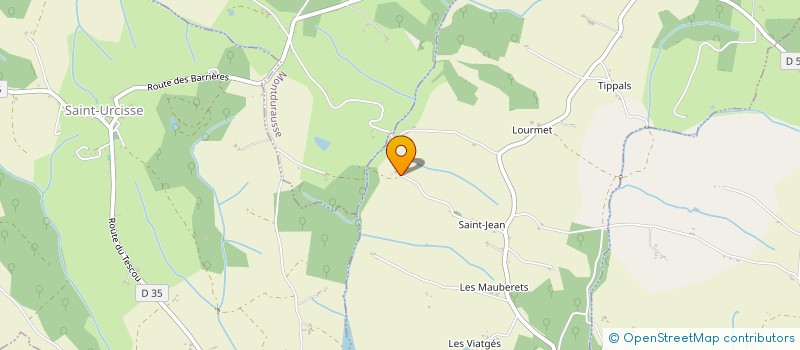 localisation de l'entreprise MADAME GISELE LOUPIAS  LA SAUZIERE-SAINT-JEAN